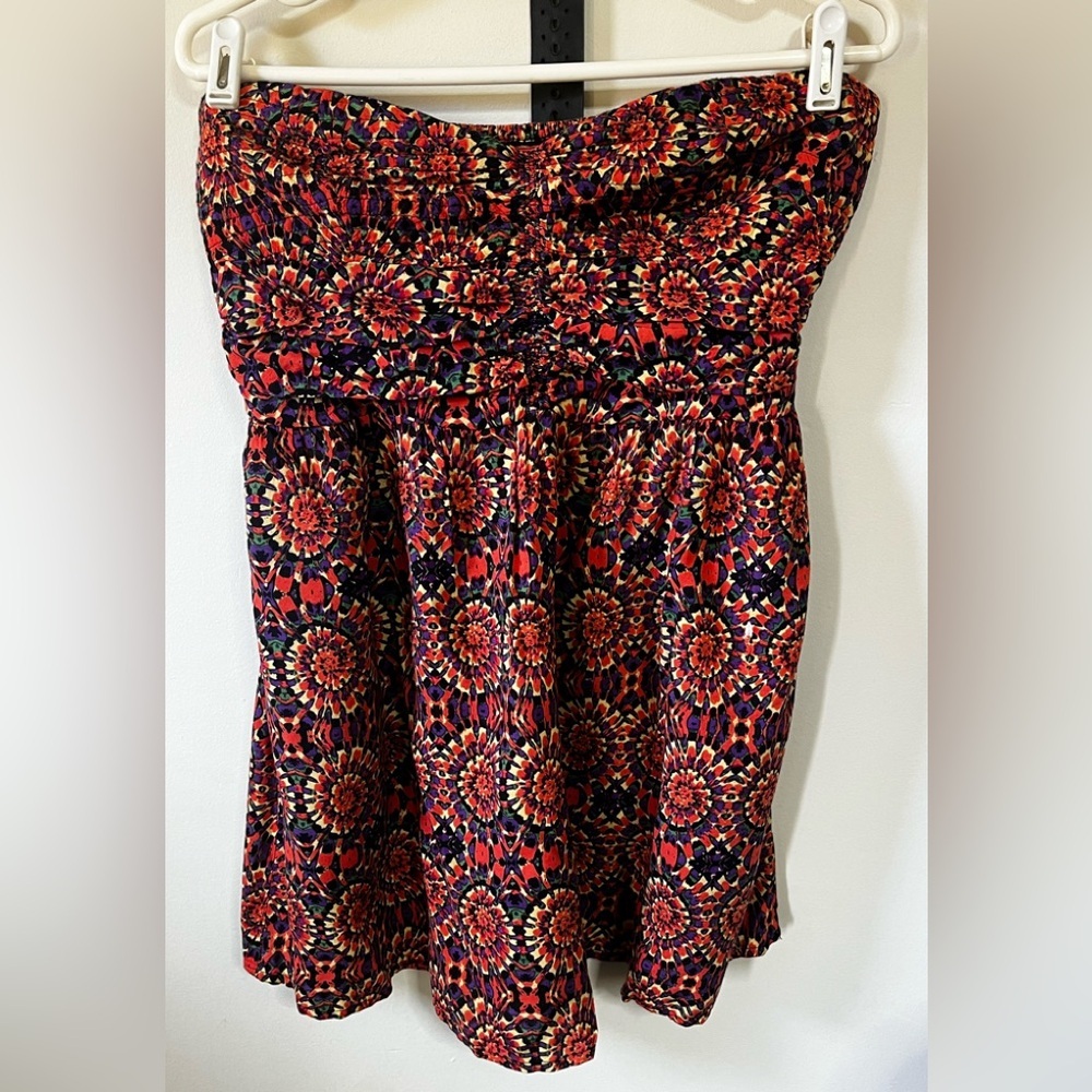 NWT Band of Gypsies Strapless Tie Dy Top Sz Large - Picture 2 of 8